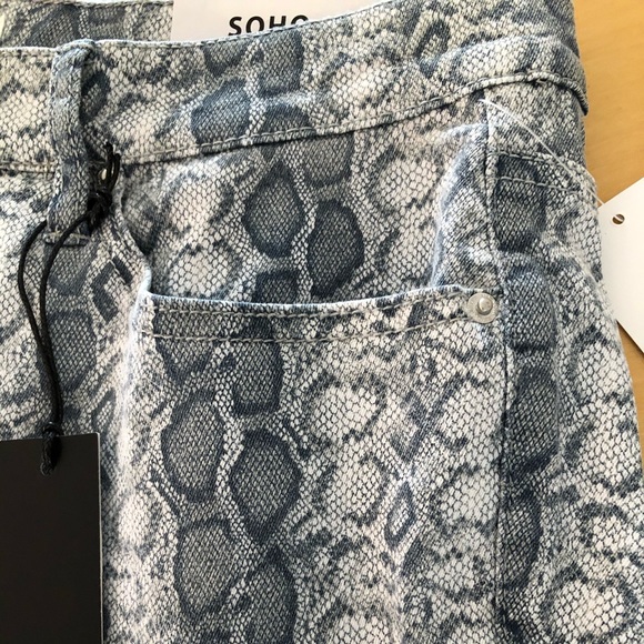 Nicole Miller Snakeprint High Rise Skinny Pants - Picture 3 of 8